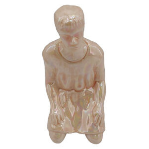 Shepherd Boy Kneeling Nativity Figure Replacement Figurine Iridescent 3.25"